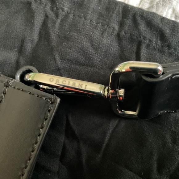 Orciani Carioca Leather Bag Tote - Black Fun Multicolor w/ Separate Wristlet NWT - Picture 9 of 16